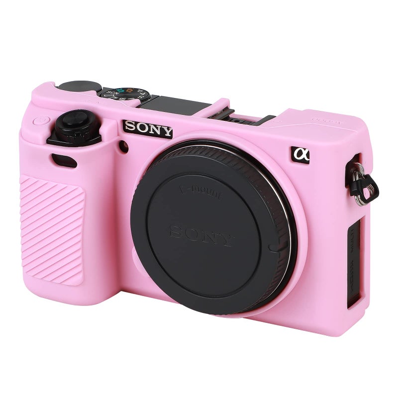 Easy Hood Case for Sony Alpha A6000 ILCE-6000 Digital Camera, Anti-Scratch Soft Silicone Housing Protective Cover Protector Skin (Pink) - Image 1